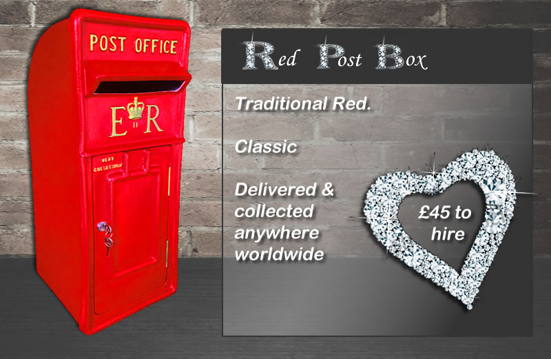 Traditional Red Post Box for Hire